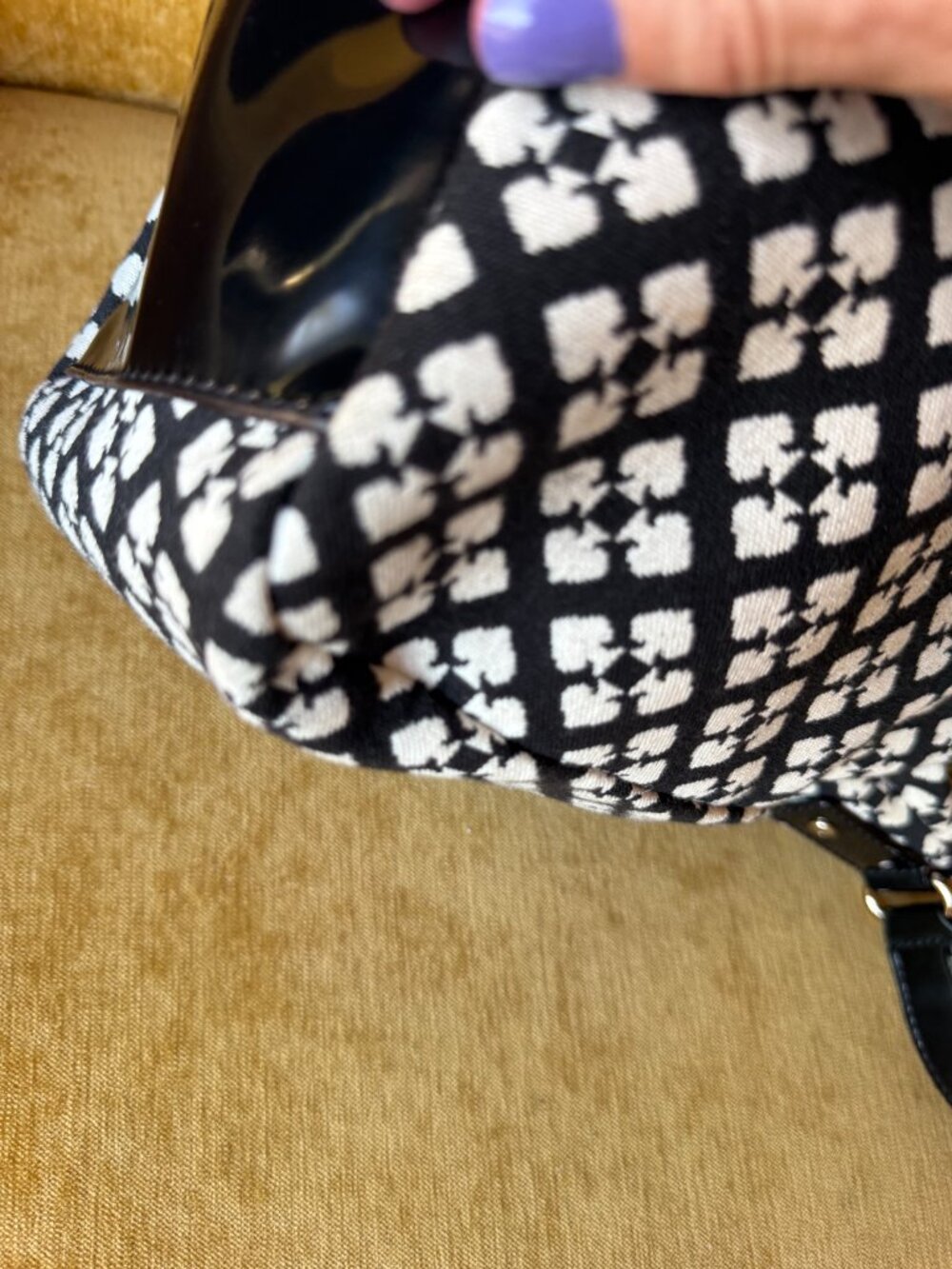 KATE SPADE Classic Pattern NOEL Shoulder Purse - Picture 9 of 12